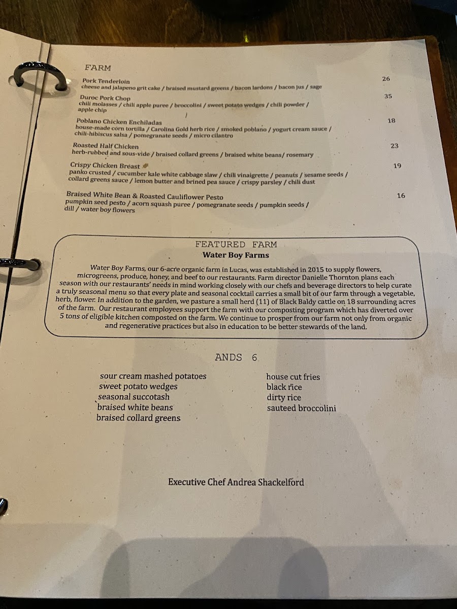 Menu Harvest At The Masonic-5