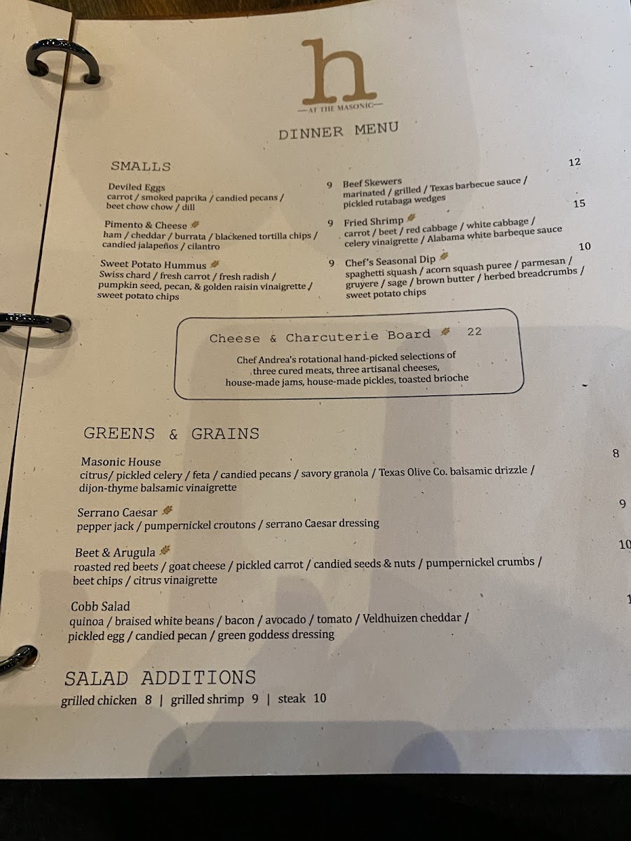 Menu Harvest At The Masonic-7